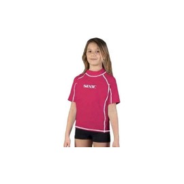 Seac T-Sun Short Kid, Rash Guard zum Schwimmen, Surfen, Tauchen, UV-Schutz, rosa, 11 Jahren