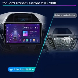 US Stock Junsun Car Multimedia Play for Ford Transit Custom 2015-2016 2013-2018 Wireless CarPlay Android Auto Car Radio GPSScreen Size: 9", ROM: WIFI, RAM: 2GB + 32GB Carplay
