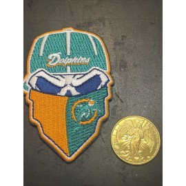 Unbranded Private sale MIAMI DOLPHINS Vintage Embroidered Iron On Patch RARE 3” x 2”