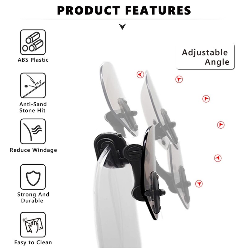 Universal Motorcycle Windshield Extension Adjustable Spoiler Windscreen Extender for Kawasaki