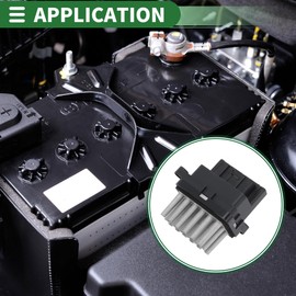 Motoforti HVAC Blower Motor Resistor Heater Blower Resistor for Ford Focus II 2004-2012 Metal and Plastic NO.1433503 Black and Silver