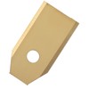 45pcs Robot Mower Blades Replacement Golden Stainless Steel Garden Mowing