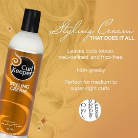 Curly Hair Solutions - Curl Keeper Styling Cream, 8.0 Ounce / 240 Milliliter