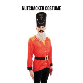 Fun Shack Nutcracker Costume Adult, Nutcracker Soldier Costume, Christmas Fancy Dress Adult, Xmas Fancy Dress Men X-Large