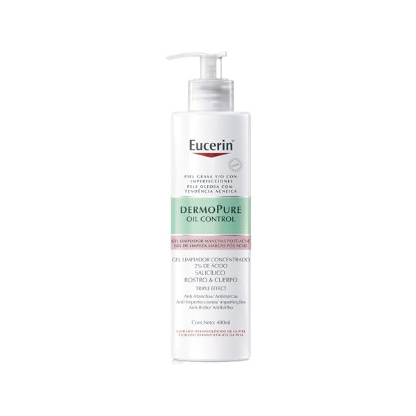 Eucerin DermoPure Gel de Limpieza Concentrado 400ml Gel Facial con