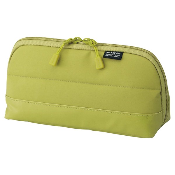 LIHITLAB Pen Case (Pencil Case), Water & Stain Repellent, 8" x 4'', Yellow Green (A7688-6)