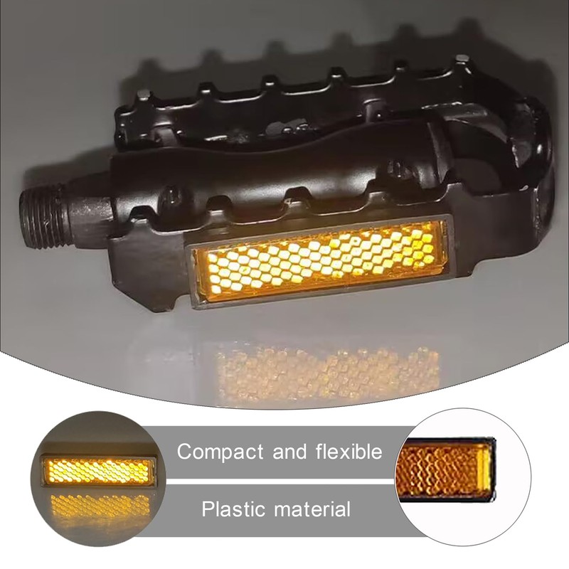 8 Piece Pedal Reflectors Bicycle Rear Reflector Bicycle Pedals, Reflector,