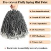 10 Packs Yanky Twist Crochet Hair 8 Inch Pre-twisted Natural