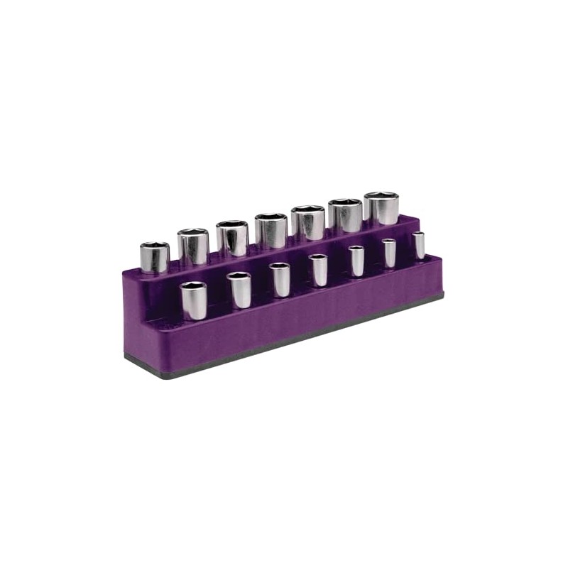 3/8" Drive 14 Hole Purple Impact Socket Holder (MTS1489) Category: