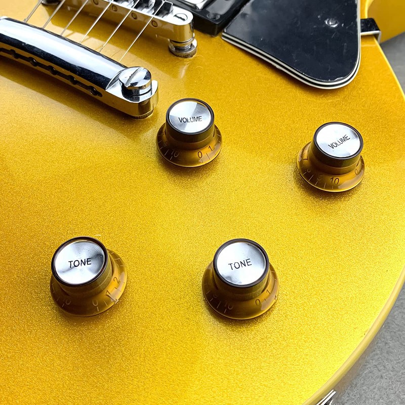 FLEOR 2T2V Speed Control Knobs Set Amber Plastic Top Hat