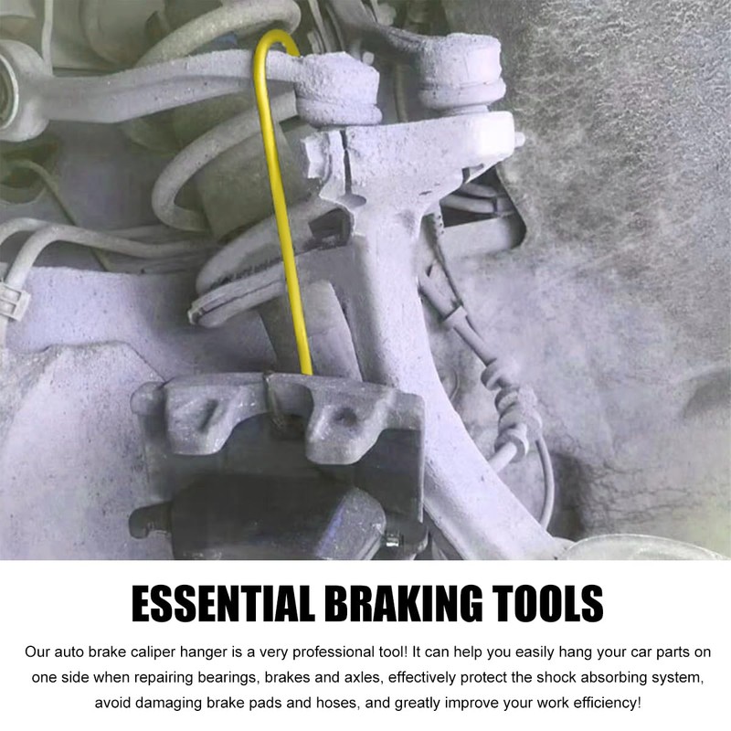 Yourkar 2 PCS Car Brake Caliper Hangers, S Shape Auto
