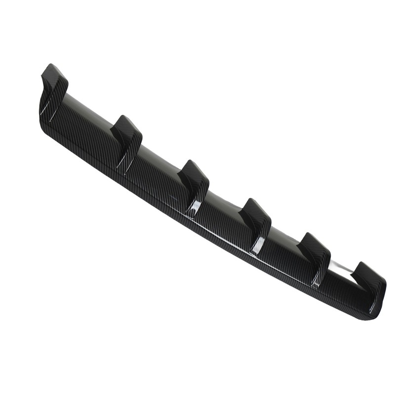 93cm Rear Bumper Diffuser Carbon Fiber Pattern Sporty Style Shark