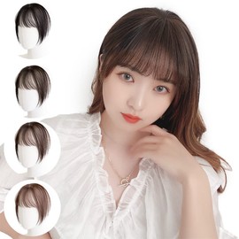 Bright Lara f089x-NC Full Hand Planted See-through Bangs Wig, Natural Bangs, Wig, Partly Wig, Hair Extension, Wig