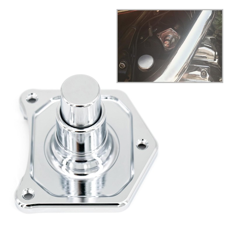Americruise Motorcycle Solenoid Cover Starter Push Button for Harley 1991-2017