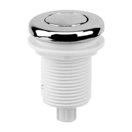 Tub Spa Massage Bath Garbage Disposal Air Push Button Garbage Disposal Sink Top Air Switch Button (White,Size:32mm)