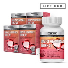 LifeHerb Collagen Hyaluronic Acid Vita Tablets 4 (240 tablets) 8 months supply / 라이프허브 콜라겐 히알루론산 비타정 4통(240정) 8개월분