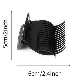 12 Pcs Hair Curler Claw Clips Heat-Resistant Plastic Roller Clips for Heated Hot Rollers, Hair Curlers & Styling Tools Women/Girls, Salon/Home Use, Black Replacement Claws & Hairs Rollers with Clip