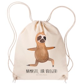 Mr & Mrs Panda Animal Series Sloth Lazy Pet Faultiere Sports Bag Sloth Yoga – 100% Handmade in North Germany, Warrior Yoga Namaste Yoga Hipster Workout Sports Bag, Gym Bag, Gym Bag, Jute Bag, Sports Bag, Carry Case, Sloth, Faultiere, Lazy Pet, Warrior, Y