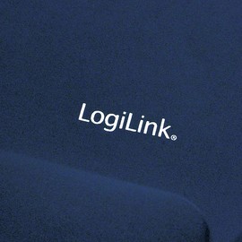 LogiLink ID0027B - Mauspad mit Silikon Gel Handauflage, Farbe: Blau