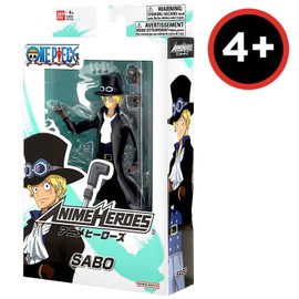 BANDAI - Anime Heroes - One Piece - Anime Heroes Figur 17 cm - Sabo - Offizielle One Piece Lizenz - Gelenkige Sabo-Figur - Manga Figuren - One Piece Figuren - Spielzeug für Kinder ab 4 Jahren - 37009