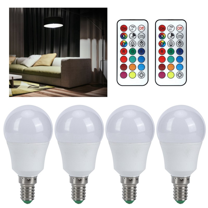 45W LED RGB Bulb Light Colorful Changeable Remote Control Lamp