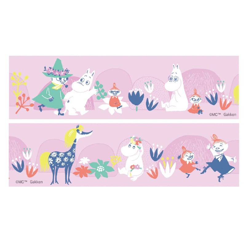Gakken StaFul Moomin Masking Tape, Clear, 1.2 inches (30 mm)