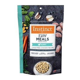 Instinct Freeze Dried Raw Meals for Puppies Grain Free Cage Free Chicken Recipe Dog Food, 9.5 oz. Bag