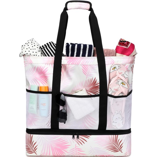 DSIUE Beach Bag with Cooler Waterproof Beach Bags for Women