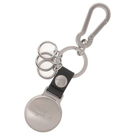 Agnes B VAH09-01 Men's Airtag Key Chain, Silver, Free size