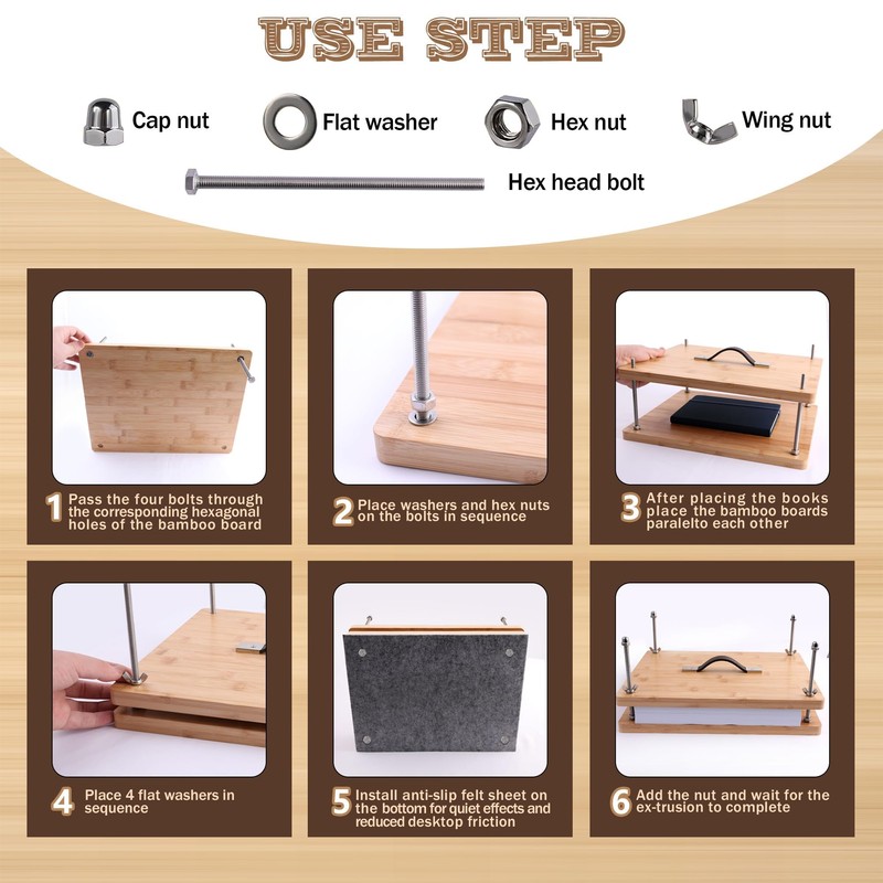 HAOPENGYOU 34Pcs Bookbinding Kits, Basic Bookbinding Set, Large Bamboo Book