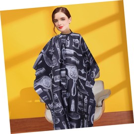 Outanaya 7pcs Professional Hair Cutting Barbers Personal Use Hairdressing Tools for Thick Hair Smooth Machine Washable Cape Comfortable Brush Comb