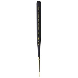 Princeton Mini-Detailer Liner Brush, Synthetic, Short Handle, Size 20/0 inch, 1 Count