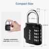 Puroma 4 Pack Combination Lock for Locker 4 Digit Outdoor