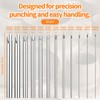 12Pcs Hole Puncher Clay Cutters - Stainless Steel Circular Hole