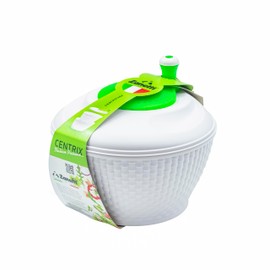 Zanetti White and Green Plastic Salad Spinner 000011