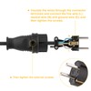 Protective contact plug and earthing contact rubber coupling, without cable,