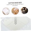 Ciieeo 2pcs Cotton Swab Storage Box Lid Pp Organizer for