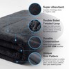 BREENHILL Microfiber Car Drying Towel,600 GSM Double Twisted Loop Detailing