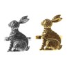 CENPEK 6pcs Easter Bunny Napkin Rings Rabbit Napkin Ring Holders