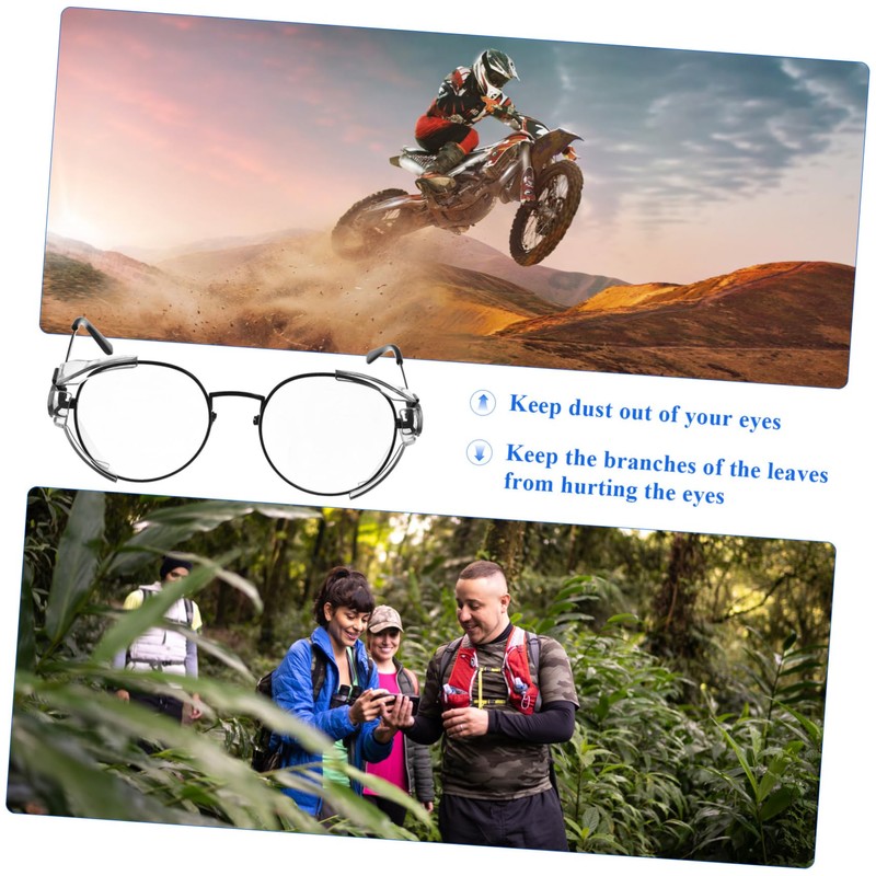 LALAFINA 2Pairs Eye Glasses Side Shields Durable Protector for Eyewear
