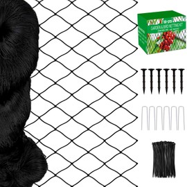 Bird Netting - 50'x50' Heavy Duty Nylon Net with 2' Mesh for Garden Protection, Chicken Coop, Fruit Tree, Orchard Against Squirrels, Deer