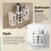 2 Set Hair Tool Organizer Wall Mount, Hanging Bathroom Hair