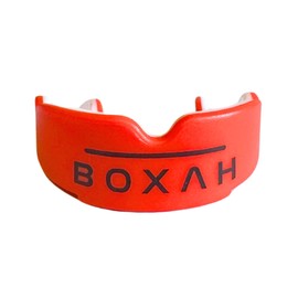 BOXAH - Professional & Versatile Mouthguard for Adults and Juniors, Comfortable and Easy to Fit Gum Shield, Ideal for Boxing, Martial Arts, Rugby, Training & More (One Size, Red/White)