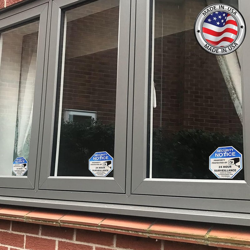 Psyfer Fade-Free UV Security Window Stickers 6 Pack 2⅝ Inch