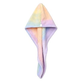 Toalla de Microfibra para Secar el Cabello, Superabsorbente, Instantánea, con Botón, Antiencrespamiento, Suave, Gorro de Ba?o, Toalla para la Cabeza, para Ni?as, Mujeres, Damas,