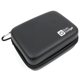 DURAGADGET Hard Shell EVA Box Case in Black with Carabiner Clip & Twin Zips - Compatible with Bosch GLM80 Laser Rangefinder