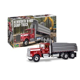 Revell 12628 Kenworth W-900 Dump Truck 1:25 Scale 265-Piece Skill Level 5 Model Building Kit White