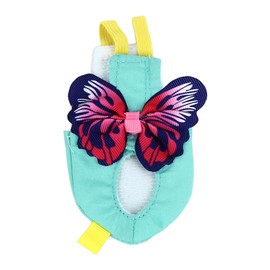 Bird Diaper Harness Lightweight Breathable Fashionable Parrot Flight Vest Clothes for Cockatiels Lovebirds Red Butterfly S
