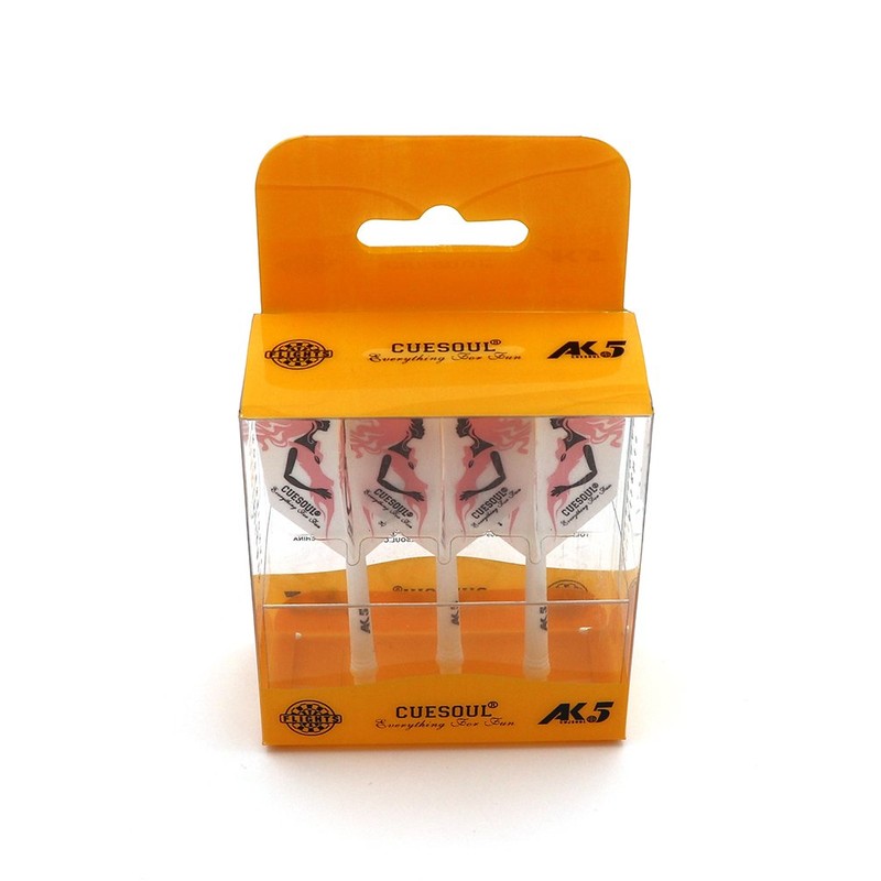 CUESOUL Dart Flights White with Pattern Design