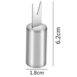 Stainless Steel Corn Forks, Sweetcorn Holders, Corn Cob Holders Corn on The Cob Skewers Fruit Food Forks Corn Forks Prong for Outdoor BBQ Cooking Kitchen Tool (Silver) 12 Pcs Loopunk